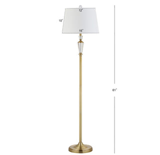 Saul 61" Crystal / Metal LED Floor Lamp