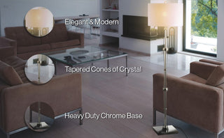 Taylor 60" Crystal LED Floor Lamp