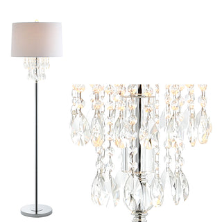 Layla 61" Crystal / Metal LED Floor Lamp