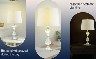 Nora 26" Crystal LED Table Lamp