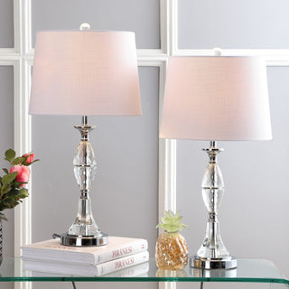 Pablo 25.5" Crystal LED Table Lamp, Set of 2