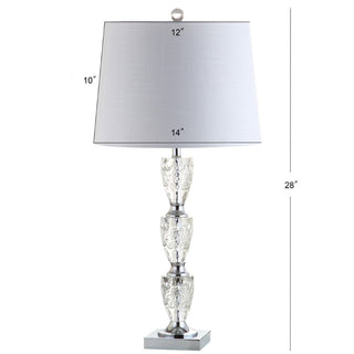 Malik 28" Crystal LED Table Lamp