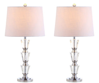 Carmelo 27" Crystal LED Table Lamp, Set of 2