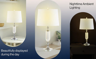 Max 27" Crystal LED Table Lamp