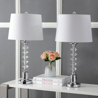 Sonny 28" Crystal LED Table Lamp, Set of 2