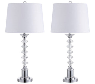 Sonny 28" Crystal LED Table Lamp, Set of 2