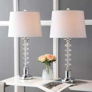 Sonny 28" Crystal LED Table Lamp, Set of 2