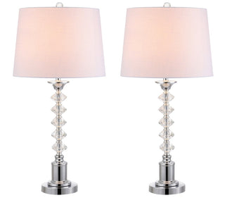 Sonny 28" Crystal LED Table Lamp, Set of 2