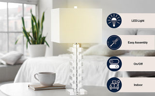 Musa 28" Crystal LED Table Lamp