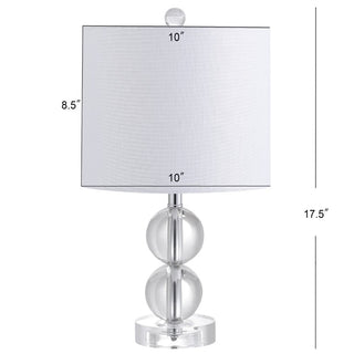 David 17.5" Crystal LED Table Lamp