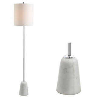 Karlie 62.5" Marble/Metal LED Floor Lamp