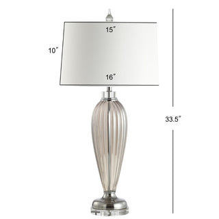 Ulster 33.5" Glass/Crystal LED Table Lamp