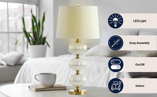 Kiwi 29.7" Glass LED Table Lamp