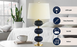 Kiwi 29.7" Glass LED Table Lamp