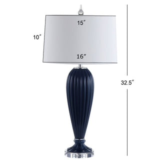 London 32.5" Glass/Crystal LED Table Lamp