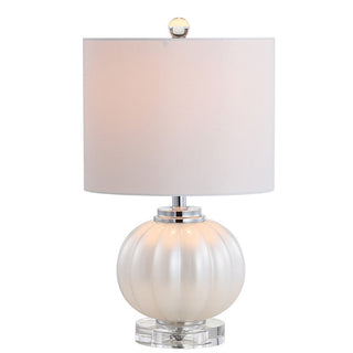 Broadway 17.5" Glass/Crystal LED Table Lamp