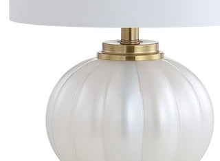 Broadway 17.5" Glass/Crystal LED Table Lamp