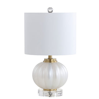 Broadway 17.5" Glass/Crystal LED Table Lamp