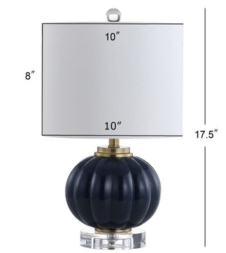 Broadway 17.5" Glass/Crystal LED Table Lamp