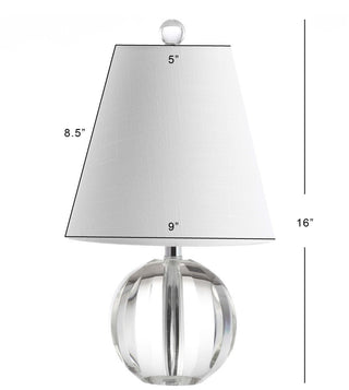 Northern 16" Crystal Ball/Metal LED Table Lamp