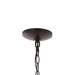 Pure 8.25" Farmhouse Industrial Iron/Glass Outdoor LED Pendant