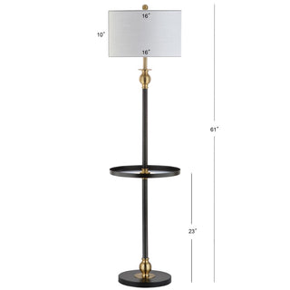 Ronald 61" Metal LED End Table Floor Lamp