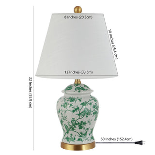 Danny 22" Chinoiserie LED Table Lamp