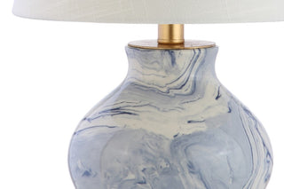 Skyler 20.5" Marbleized Ceramic LED Table Lamp