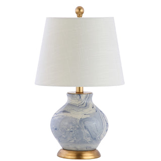 Skyler 20.5" Marbleized Ceramic LED Table Lamp