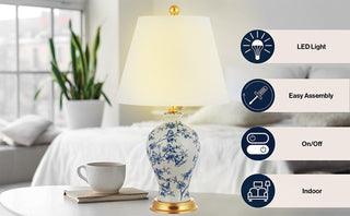 Mina 24" Floral LED Table Lamp