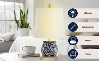 Kai 16" Ceramic Mini LED Table Lamp