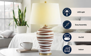 Patrick 29" Ceramic LED Table Lamp