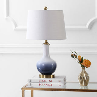 Joe 25" Ceramic/Brass LED Table Lamp