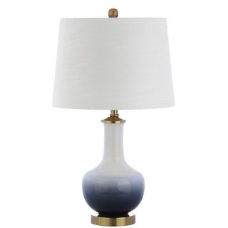 Joe 25" Ceramic/Brass LED Table Lamp