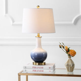 Joe 25" Ceramic/Brass LED Table Lamp