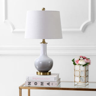 Joe 25" Ceramic/Brass LED Table Lamp