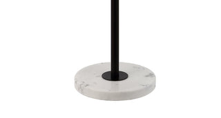 Musa 65" Adjustable Metal/Marble LED Floor Lamp