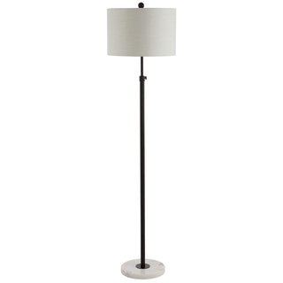 Musa 65" Adjustable Metal/Marble LED Floor Lamp