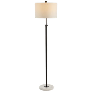 Musa 65" Adjustable Metal/Marble LED Floor Lamp