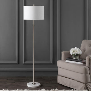 Musa 65" Adjustable Metal/Marble LED Floor Lamp