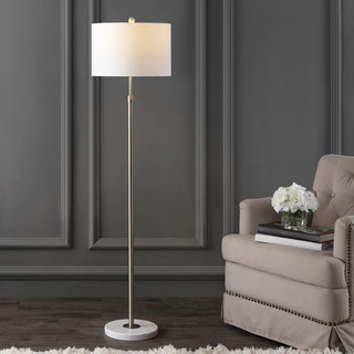 Musa 65" Adjustable Metal/Marble LED Floor Lamp