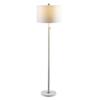 Musa 65" Adjustable Metal/Marble LED Floor Lamp