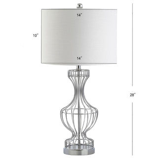 Milan 28" Metal Wire Frame LED Table Lamp