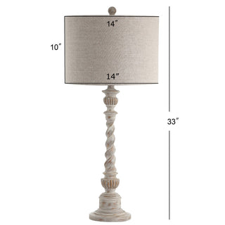 Franklin 33" Rustic Resin LED Table Lamp