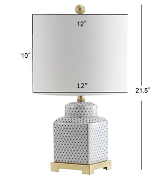 Davion 21.5" Ceramic/Metal Ginger Jar LED Table Lamp