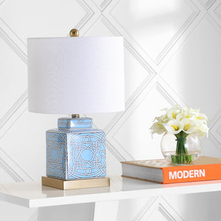 Koda 22" Ceramic/Metal Ginger Jar LED Table Lamp