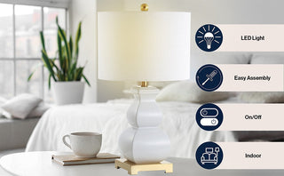 Grant 25.5" Ceramic LED Table Lamp