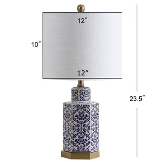 Sandra 23.5" Ginger Jar Ceramic/Metal LED Table Lamp