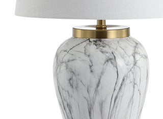 Winter 28" Ceramic Marble LED Table Lamp