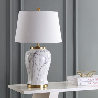 Winter 28" Ceramic Marble LED Table Lamp